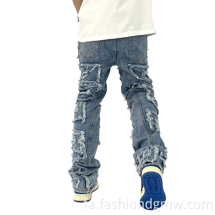 شلوار جین شلوار جین جمع شده است Pants Denim Jeans Stacked